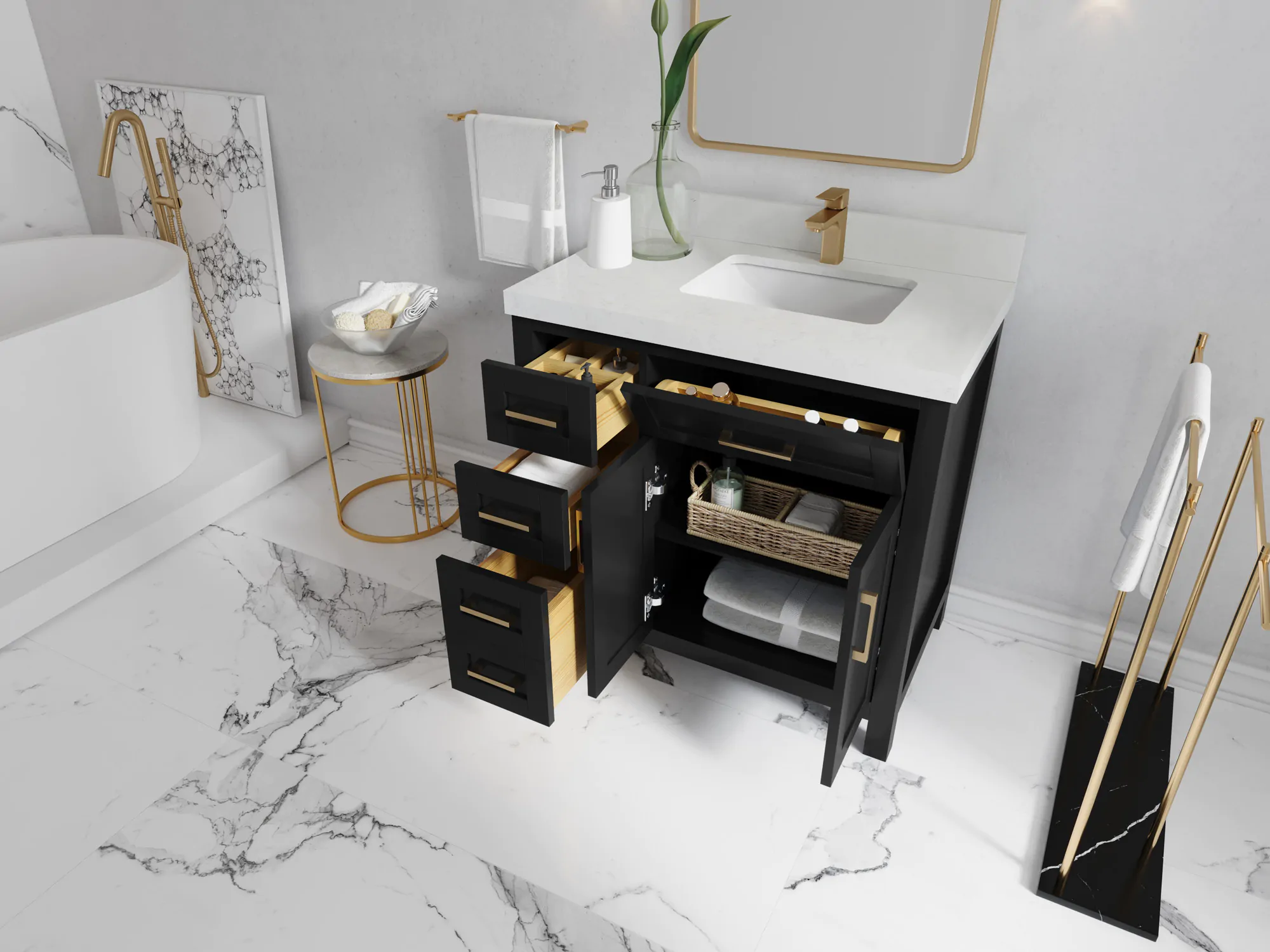 Choosing the Perfect Bathroom Vanity: 36-Inch vs. 42-Inch Options