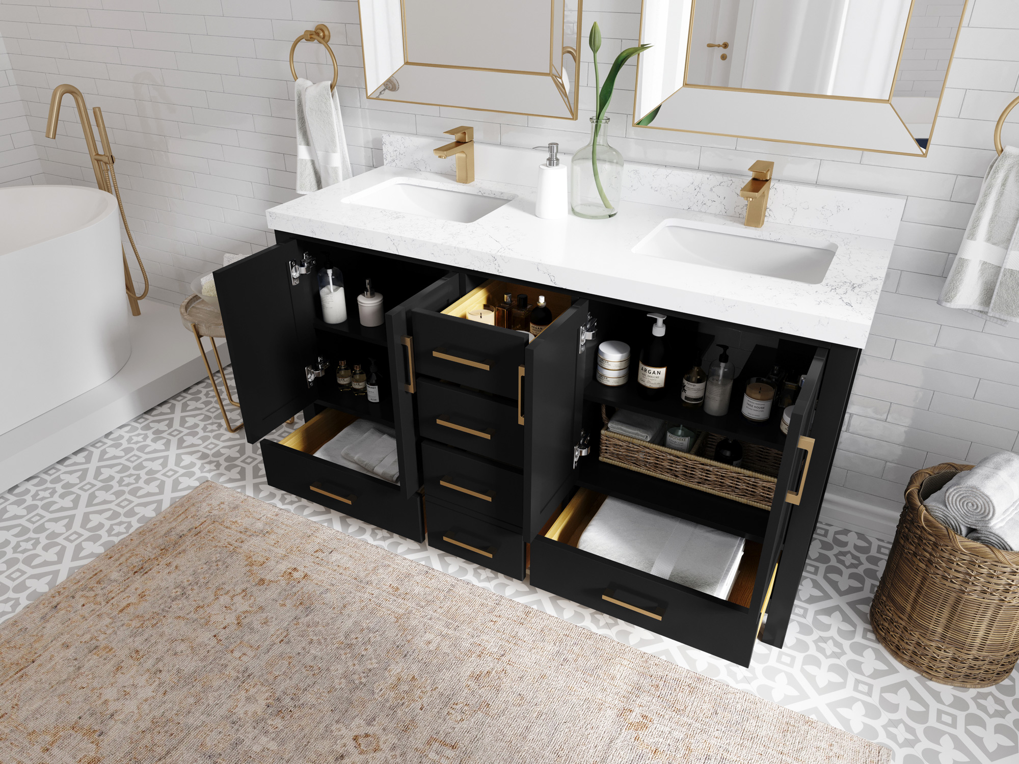 How to Maximize Storage with a Stylish Bathroom Vanity